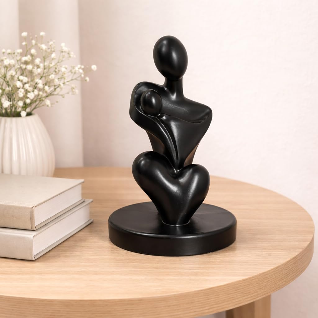 Mother Hugging Baby Figurine, Mother Baby Statue Showpiece Gift, motherr Child Statue, Home Decor Items, House Warming Gifts Mother's Day, Baby Shower Gifts for Mom to be