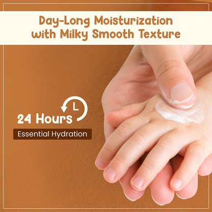 Mother Sparsh Milky Soft Baby Lotion - 200ml | with Milk Protein, Coconut Oil & Shea Butter | For 24Hrs Moisturization