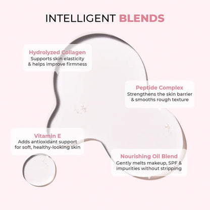 Product packaging with text detailing ingredients and their benefits on a white background