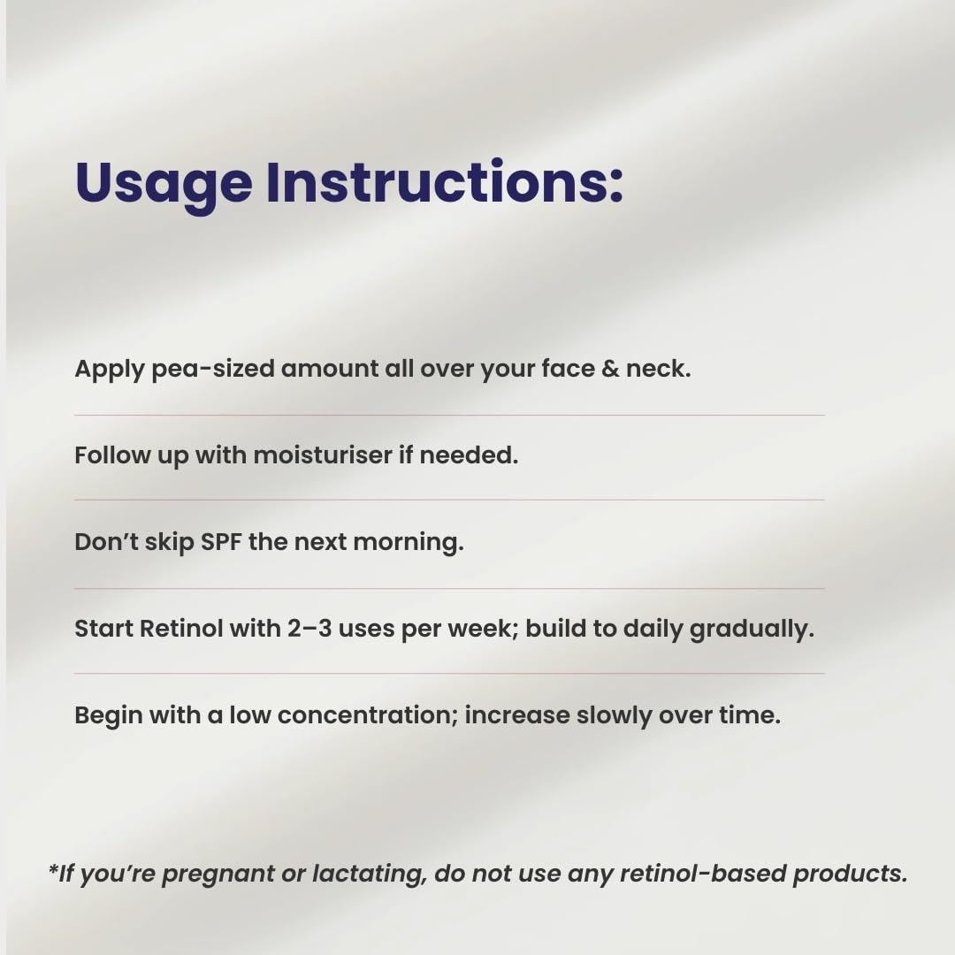 Usage instructions for a skincare product on a white background