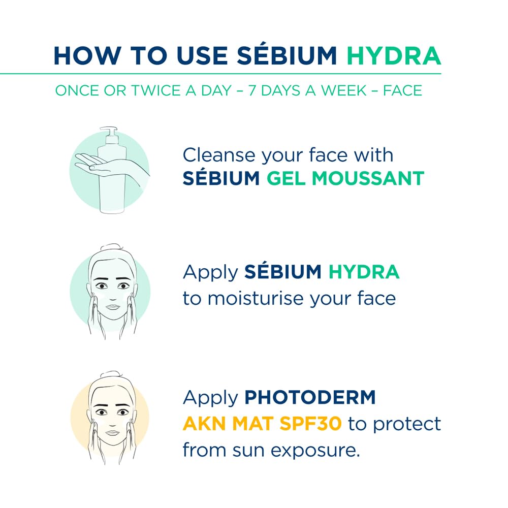 Bioderma Moisturizer for Acne, Redness (Oily Skin) 40ml