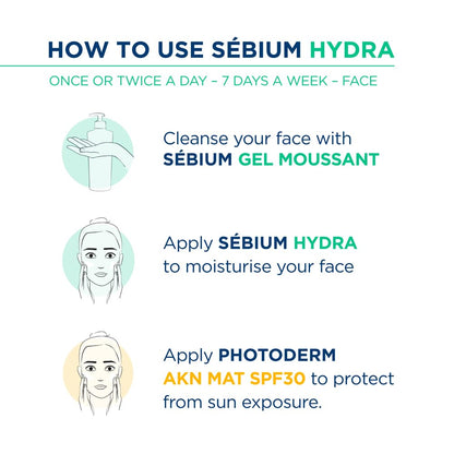 Bioderma Moisturizer for Acne, Redness (Oily Skin) 40ml