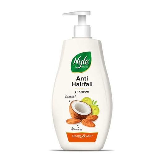 Nyle Naturals Strong & Healthy Anti Hairfall 2 In1 Shampoo With Active Conditioner, With Almonds And Green Gram Sprouts, 400ml