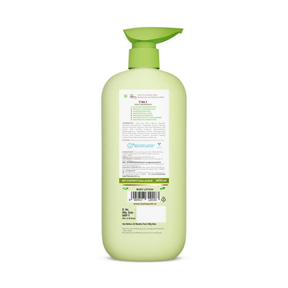 Mamaearth Aloe Refresh Hydrating Body Lotion with Aloe Vera & HA for Soft Soothed Skin 400ml | 48H Moisturization in Summer| 100% Natural Aloe Vera| Lightweight, Non-Sticky Smooth Skin| All Skin Types