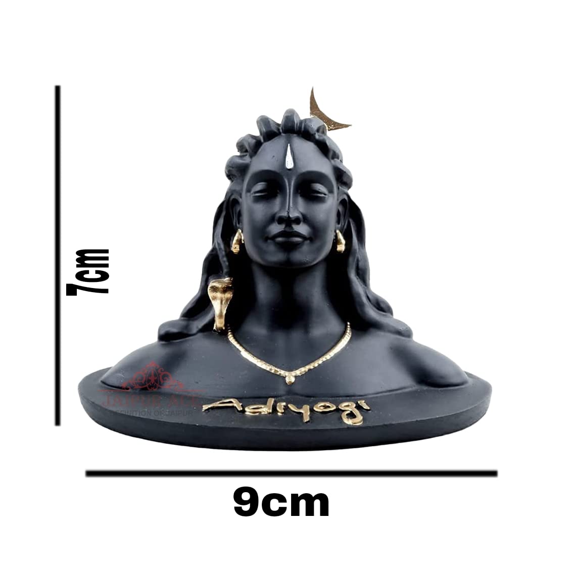Adiyogi Shiva Statue for Car Dash Board, Pooja & Gift, Mahadev Murti, Idol, Lord Adiyogi Shankara for Home & Office Decor | for Gifting (Adiyogi Mini Statue)