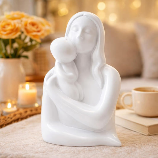 CraftVatika Home Decor Mother Child Showpiece,Home Decoration Items for Living Room, Baby Mother Gift for Couple, Living Room Decoration Items,Office Desk Decorative Items,Gift for Women