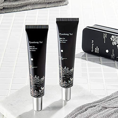 [PKY] Pyunkang Yul Black Tea Time Reverse Eye Cream, Luxurious Anti-Aging Care with Fermented Black Tea, Peptides, Ceramides & Hyaluronic Acids for Firm, Hydrated Skin (25ml)