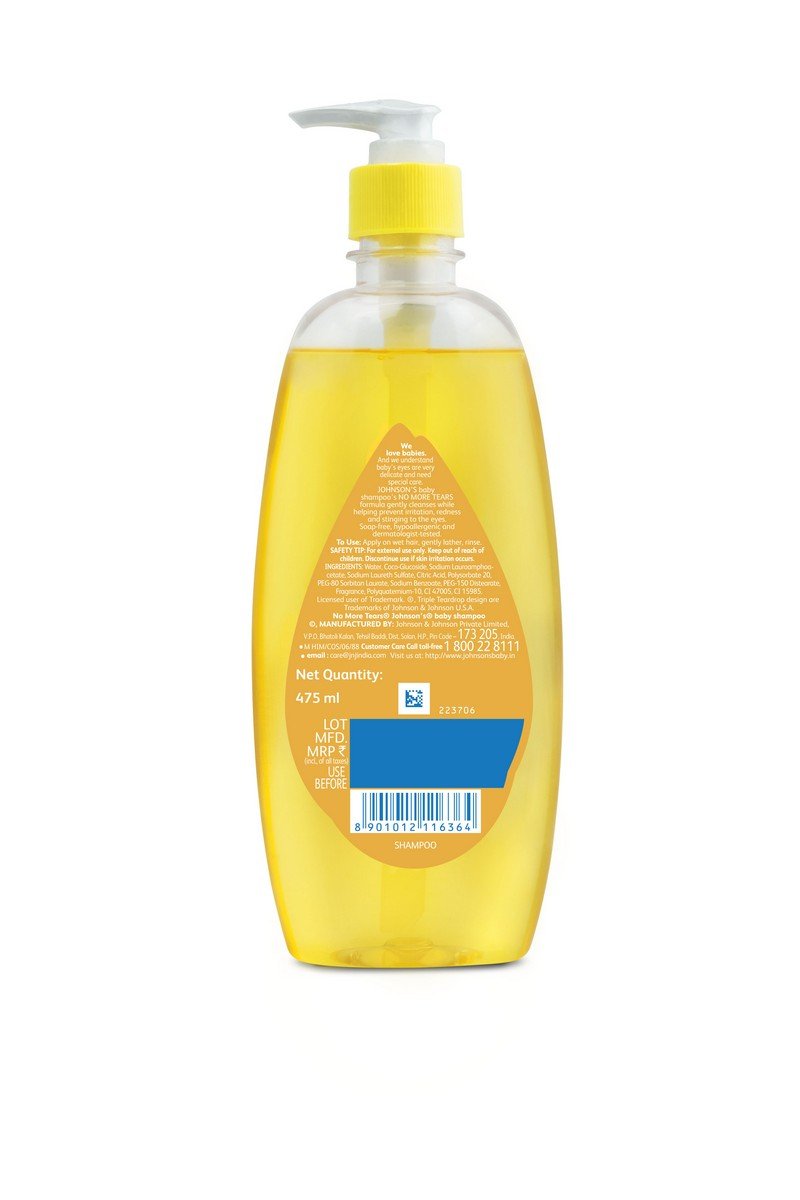 Johnson's Baby No More Tears Shampoo, 475ml