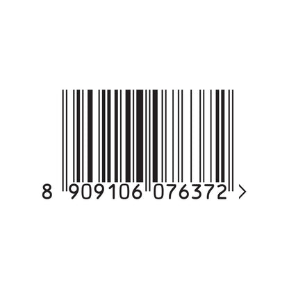 Barcode with a series of numbers on a white background