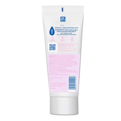 Johnson's Baby Cream 200g | Face & Body Cream for All Skin Types including Sensitive Skin | Helps Protect from Dryness | Baby's Skin Feels Soft & Smooth | With Aloe & Vitamin B5 | No Added Parabens, Dyes & Pthalates | Pediatrician Tested