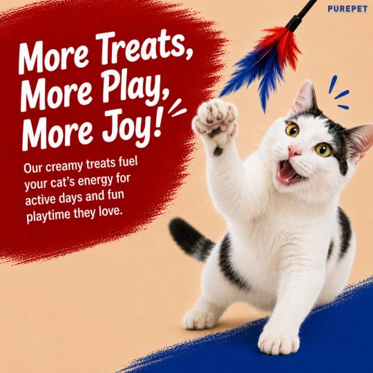 Purepet Creamy Lickable Cat Treats(15g x 24 Pieces) 360g | Crab & Chicken Flavour | Rich in Protein | Taurine for Heart & Vision | Ideal for Training | Promotes Hydration| for Kitten & Adult Cats