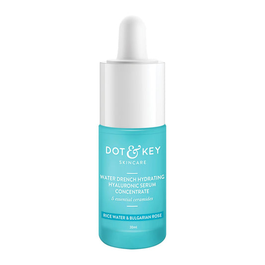 Zephivo Dot & Key Hydrating Hyaluronic Acid Serum With Vitamin C + E | For Plump, Glowing Skin | Face Serum for Dry Skin, Oily & Normal Skin | With Ceramide & Acai Berry | 30ml
