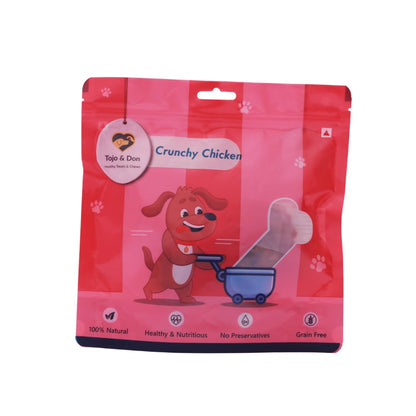 Tojo & Don Premium Crunchy Chicken Dog Treats, 100 g | 100% Natural Single-Ingredient Chicken | High-Protein Healthy Treats | No Preservatives | Vacuum Packed for Freshness | Dog Treats