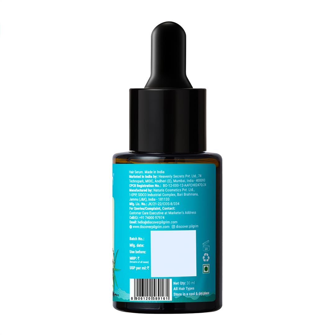 Pilgrim Redensyl 3% + Anagain 4% + 5% Capilia Stem Advanced Hair Growth Serum (30ml) for Scalp with Korean Black Rice & Rosemary | Control Hair Fall, Stimulate Hair Regrowth, Increase Hair Density