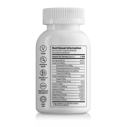 Zephivo Unived KSM-66 Ashwagandha | 600mg Vegan Full Spectrum Root Extract Standardized to 5% Withanolides | for Stress, Anxiety, Endurance, & Strength (60 Vegan Caps)
