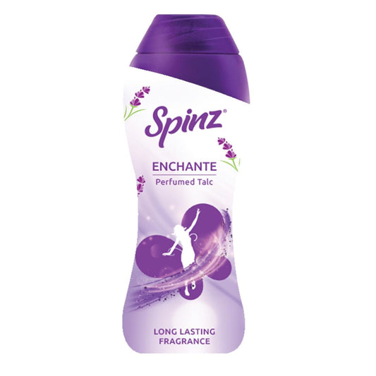 Spinz Talc Enchante Powder with Calcium Carbonate and Silica, Pack of 1, 400gm