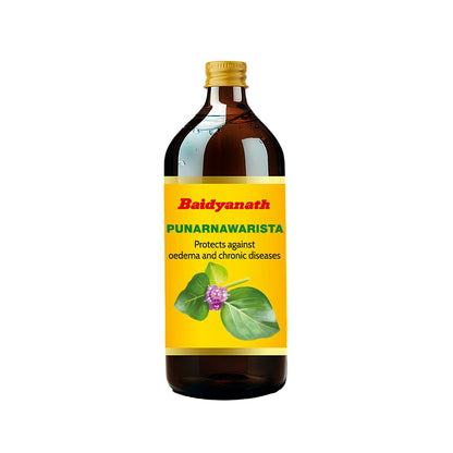 Baidyanath Punarnawarist - 450 ml | Ayurvedic Regenerative Tonic for Liver | Inflammation Care
