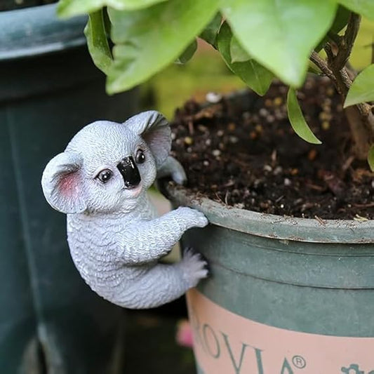 The Decorshed Hanging Animal Hooks for Planter Pot Home Decor Garden Decor (Koala)