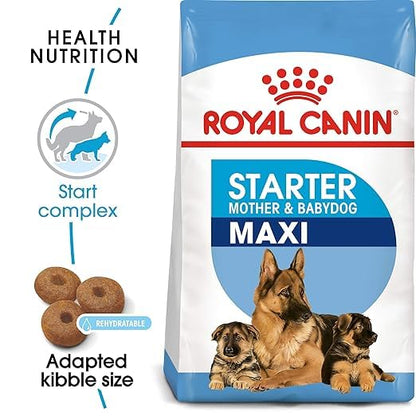 Royal Canin Maxi Starter, Mother & Babydog Food, 1 Kg, Dry Food, Supports Complex Natural Defence & digestive health, Provides Gestation/Lactation Support, Supports Easy rehydration