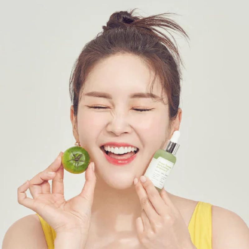 SUNGBOON EDITOR Green Tomato Pore Lifting Ampoule+ (75 ml) | Pore-Tightening & Lifting Serum | Firming, Oil Control & Smoother Skin