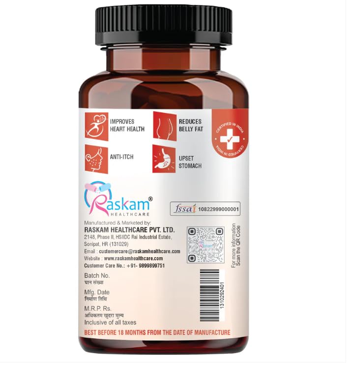 Apple Cider Vinegar 500 mg for Weight Loss management & Gut Health Supplement | Supports Metabolism & Heart Wellness | 100 Veg Capsules
