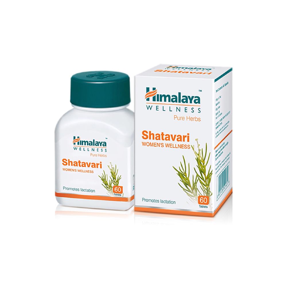 Himalaya Wellness Shatavari supplement bottle and packaging on a white background