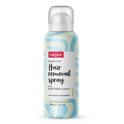 Sirona hair removal spray bottle with a white background
