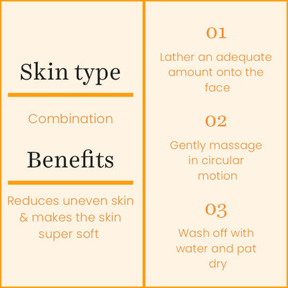O3+ Vitamin C glowing face wash