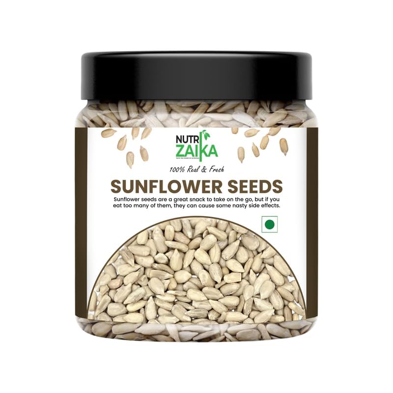 NUTRIZAIKA Premium Raw Sunflower Seeds for Eating - Protein, Fibre and Antioxidants Rich Superfood for Heart Health, Immune Support, Healthy Diet Snack