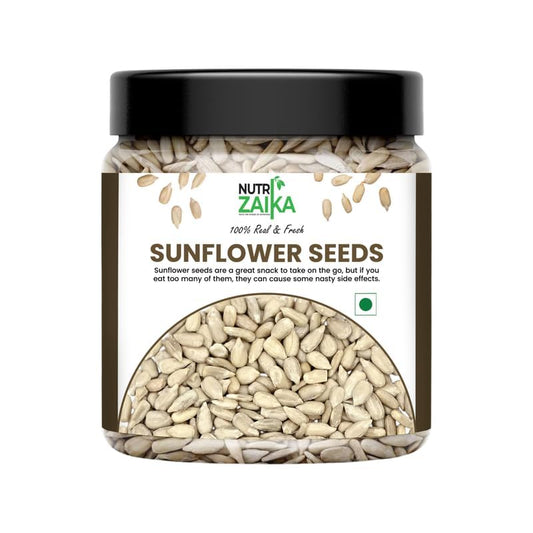 NUTRIZAIKA Premium Raw Sunflower Seeds for Eating - Protein, Fibre and Antioxidants Rich Superfood for Heart Health, Immune Support, Healthy Diet Snack