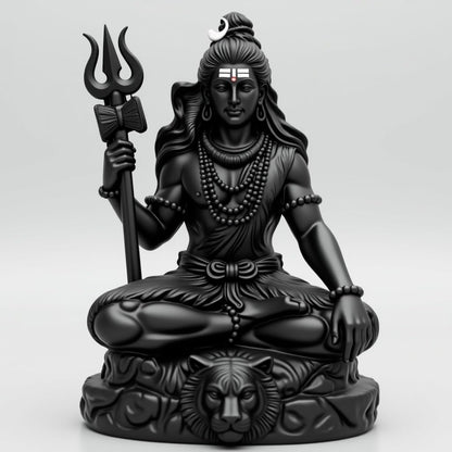 UNOVATE Shiva Idol for Car Dashboard | Adiyogi Statue | Mahadev Idol, Black