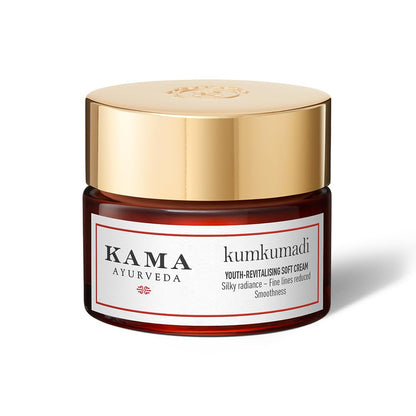 Kama Ayurveda KUMKUMADI YOUTH-REVITALISING SOFT CREAM, 15 ML | Brightening Day Cream| NEW & IMPROVED