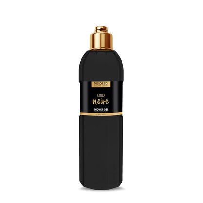 THE LOVE CO. Oud Noire Body Wash Shower Gel 100ml | Refreshing & Hydrating Formula | Unisex Bath & Body Wash for Men & Women | Paraben Free | Vegan & Cruelty-Free