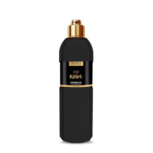 THE LOVE CO. Oud Noire Body Wash Shower Gel 100ml | Refreshing & Hydrating Formula | Unisex Bath & Body Wash for Men & Women | Paraben Free | Vegan & Cruelty-Free