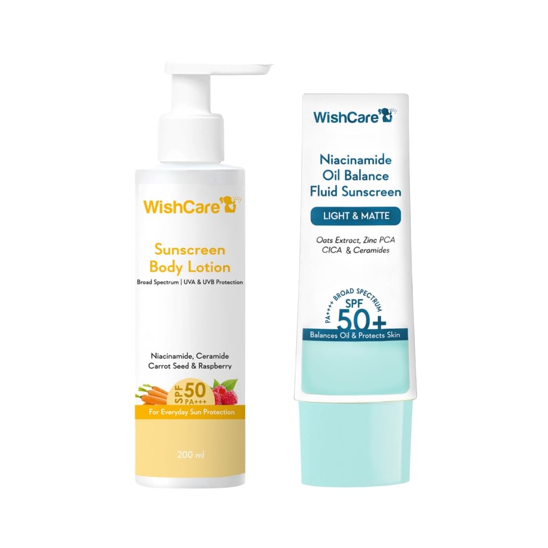 Two skincare products from WishCare on a white background