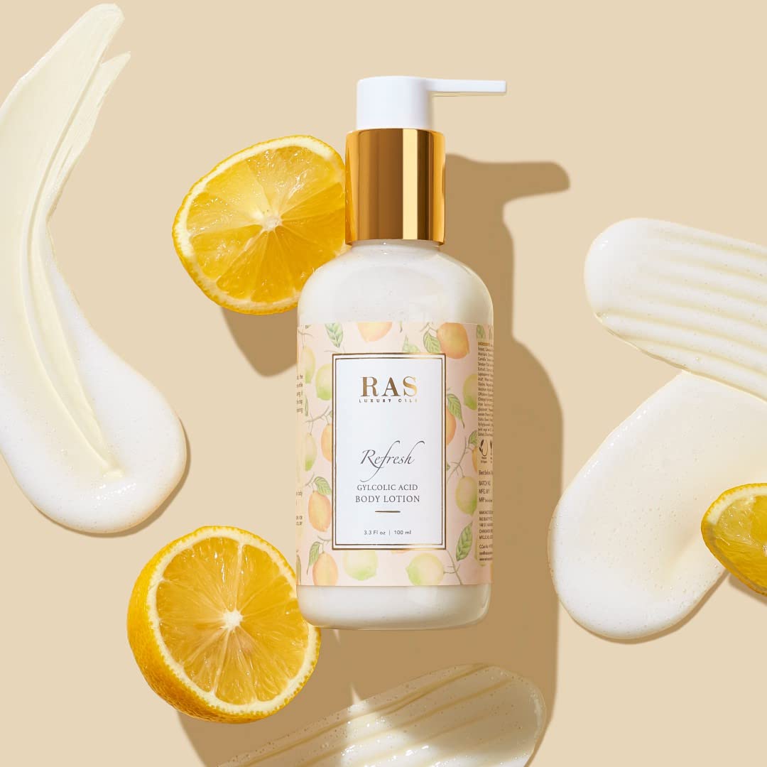 RAS Luxury Oils Refresh Weightless Body Lotion, Wild Sage & Sea Salt; Decongests & Refreshes; Moisturises & Softens; 200ml