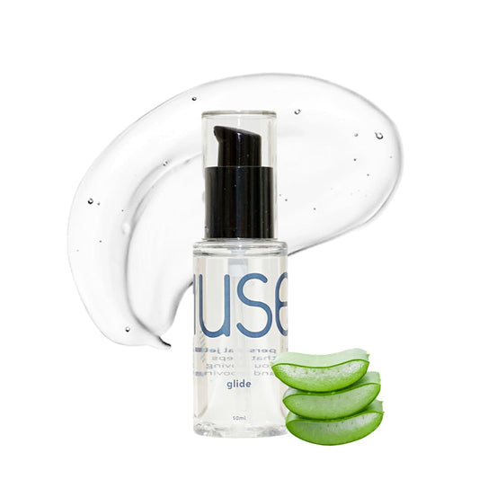 MYMUSE Glide Aloe Water Based Lube 50 ml, Jelly for Men & Women | Natural Ingredients | Non-Sticky and Stain-Free | pH Balanced