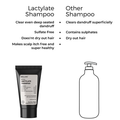 Brillare Mini Lactylate Shampoo To Reduce Dandruff (12 ML)