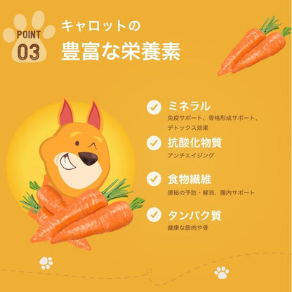 Dogsee Gigabites Cookies – Carrot Dog Biscuits for Adult Dogs & Puppies 300g | All-Natural Dog Treats | Immunity & Eye Health Support | Crunchy Dog Biscuits for Training & Rewards