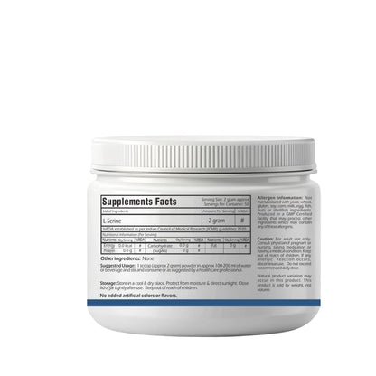 Trexgenics L-SERINE USP grade Pure Powder 50 servings of 2 gram (100 gram)