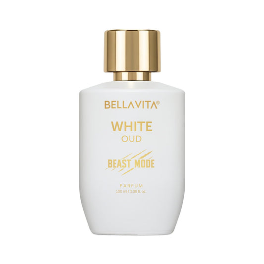 BELLAVITA White Oud Unisex Beast Mode 100ml | 40% Parfum Oil Concentration | 10hr Long Lasting | Perfume for Man | Perfume for Woman | 6 ft Projection | Premium Fragrance