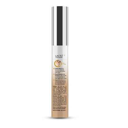 Lacto Calamine Under Eye Cream For Dark Circles for Women & Men | Fine Lines & Puffy Eyes With Cooling Massage Roller | 15g | With Coffee Oil, Multi-Peptides, Niacinamide, & Vitamin E