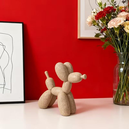 Balloon Dog Figurine Showpiece for Home Decor – Decorative Sculpture for Living Room, Hall, TV Unit, Shelf & Centre Table, Modern Unique Home Décor Gift for Housewarming Set of 1