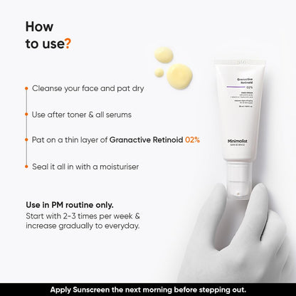 Minimalist 2% Retinoid Anti Ageing Night Cream for Wrinkles & Fine Lines | With Retinol Derivative For Sensitive Skin