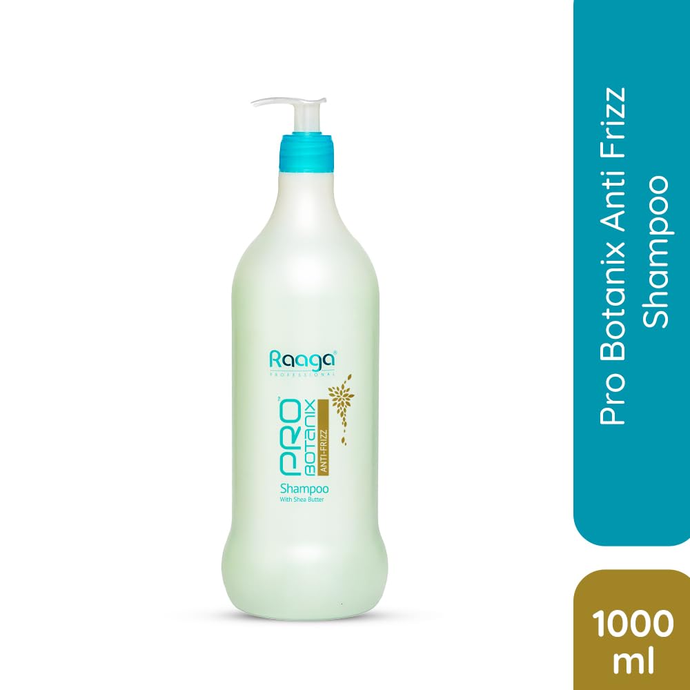 Raaga Professional Pro Botanix Anti Frizz Shampoo With Shea Butter, Rosemary, 1000 ml