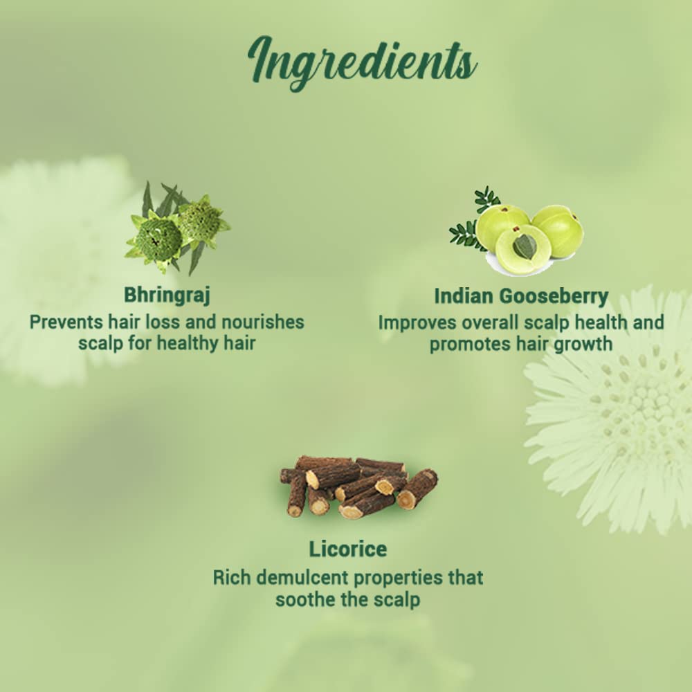 Biotique Bio Bhringraj Therapeutic Hair Oil for Falling Hair | Intensive Hair Regrowth Treatment | Nourishing Hair Follicles| Strong and Shiny Hair| For All Skin Types| 200m