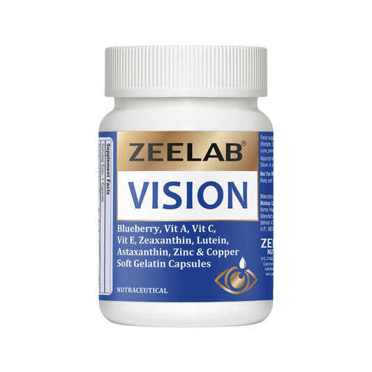 Zeelab Vision supplement bottle on a white background