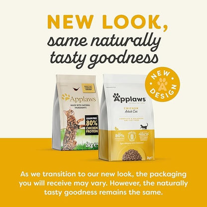 Applaws Complete and Grain Free Dry Cat Food, Adult Chicken, 400g