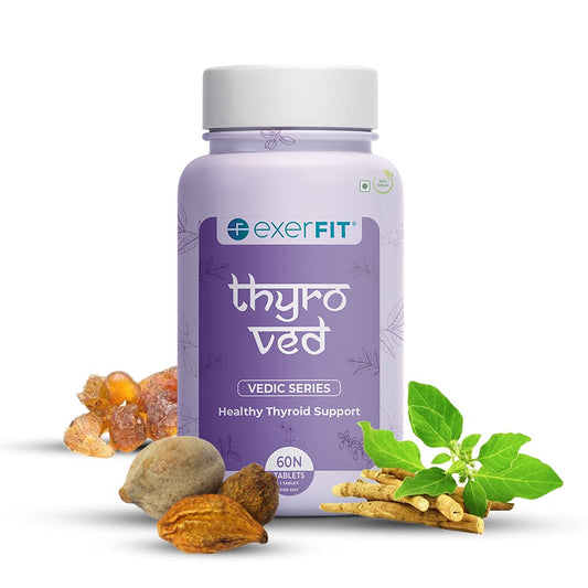 Thyro Ved | Healthy Thyroid Support | Vedic Series | For Men & Women | Organic Ingredients | 60 Tablets