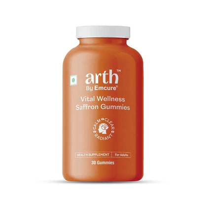 Arth Premium Kesar Saffron Beauty Gummies | Skin Glow, Radiance & Mood Support | Beauty & Wellness Supplement | 30 Veg Gummies